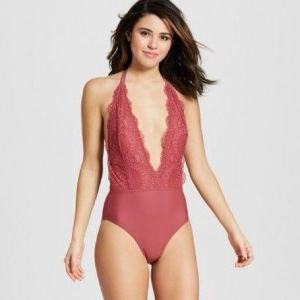 Xhilaration Lace Bodice Swimsuit